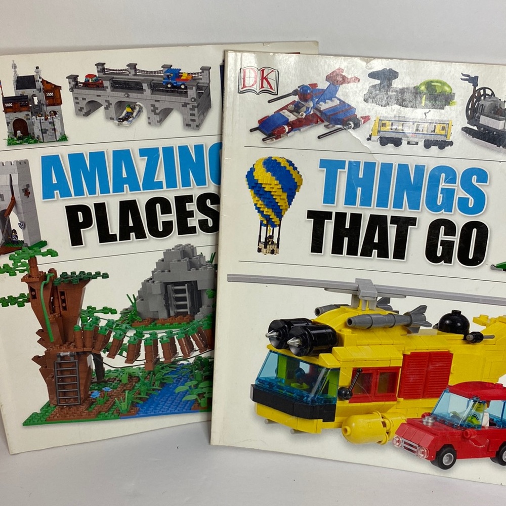 LEGO Book Bundle! Amazing Places and Things That Go